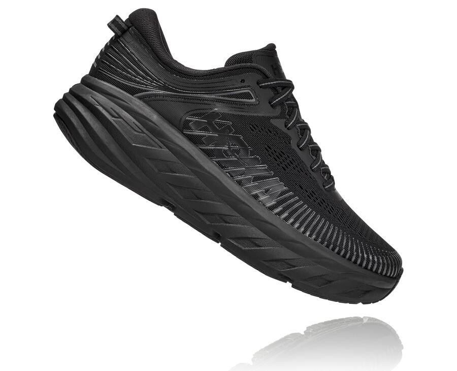 Zapatillas Running Hoka One One Mujer - Bondi 7 - Negras - DIP852740